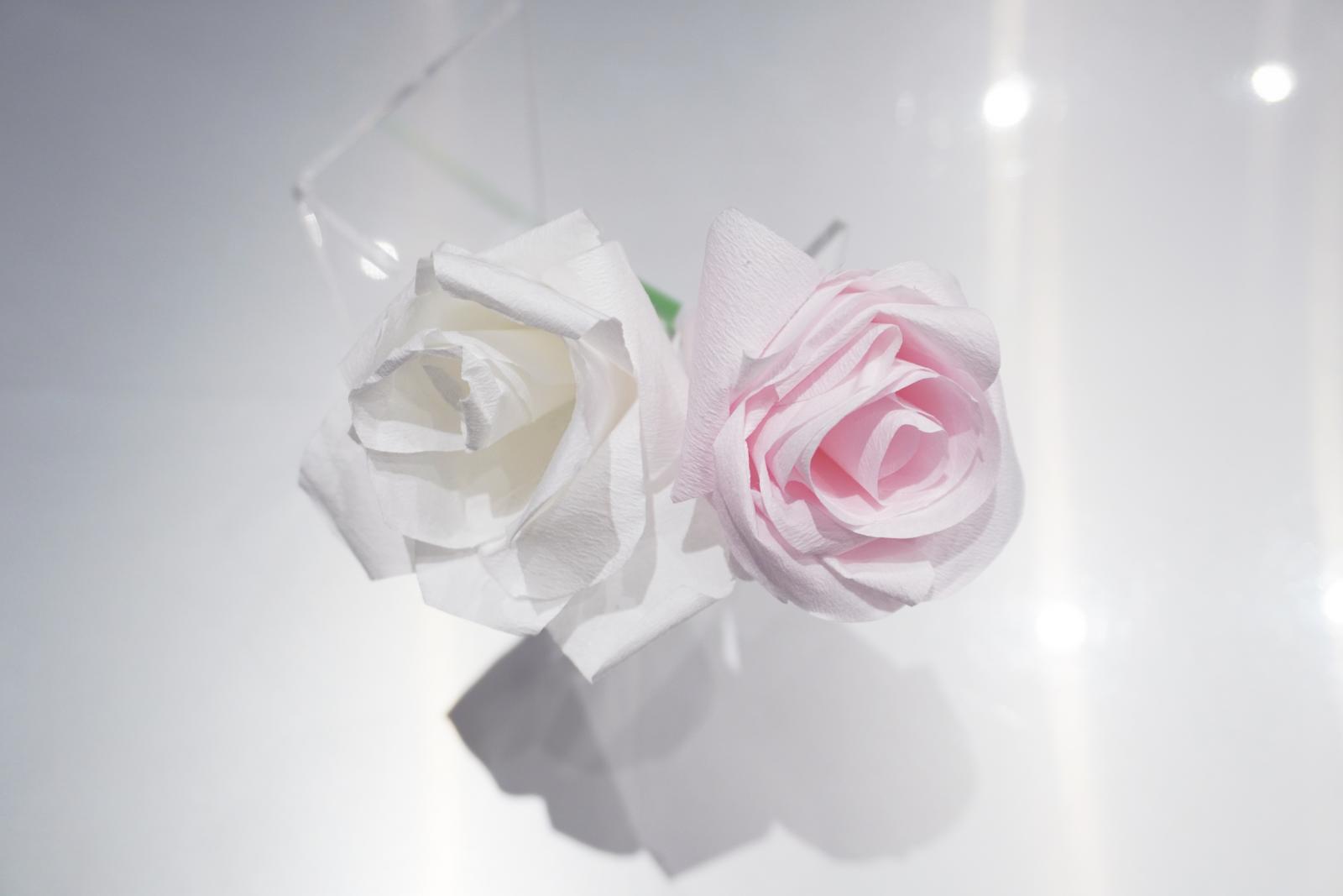 【体験・工作】重ねて造るバラの花